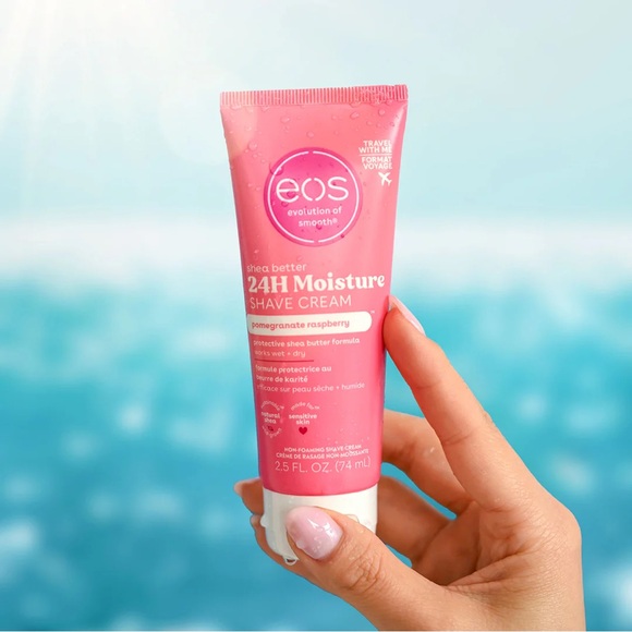 🌻4/$20 EOS Shea Butter Sensitive & Moisture Shave Cream Travel Size New Product - Picture 12 of 15